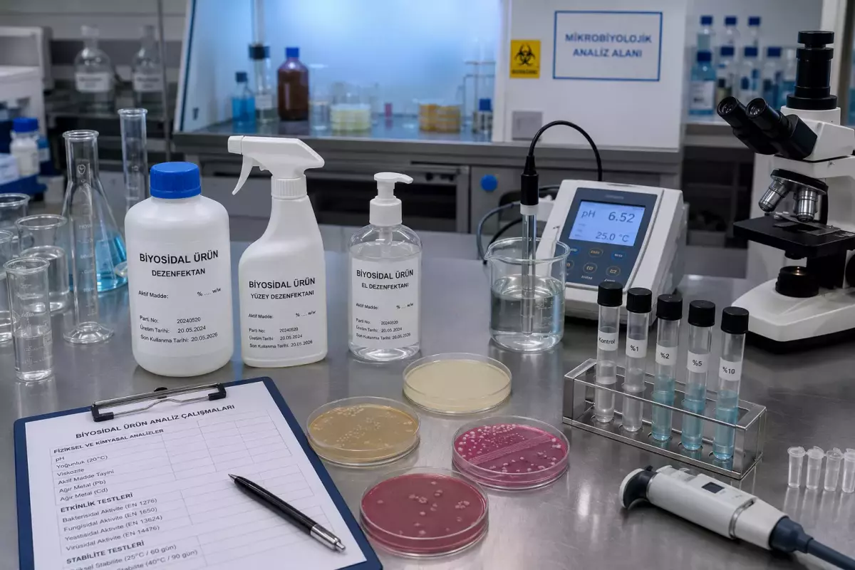 Biyosidal Ürün Analizleri: Mevzuat Uyumu ve Laboratuvar Testlerinin Önemi