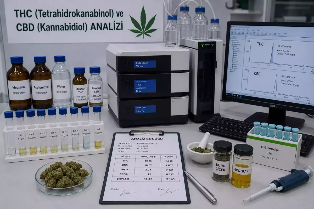 THC (Tetrahidrokanabinol) ve CBD (Kannabidiol) Analizi: Kenevir Kaynaklı Ürünlerde Güvenlik, Kalite ve Mevzuat Uyumluluğu